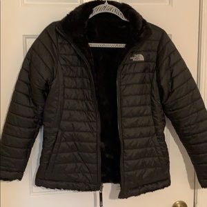 North Face Girls XL Black Coat